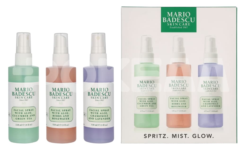 Mario Badescu Spritz Mist & Glow Set 354ml - 3x118ml 1