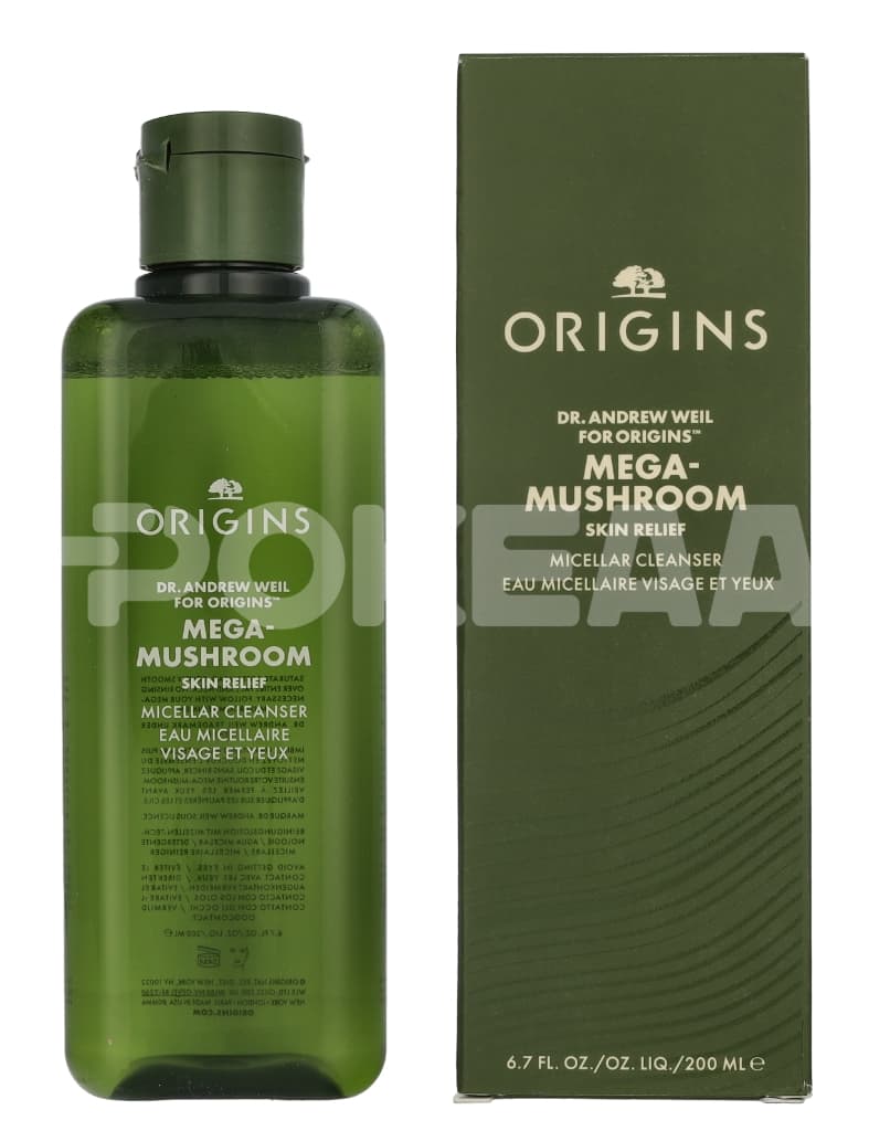 Origins Dr. Weil Mega-Mushroom Skin Relief Micellar Cleanser – 200 ml 1