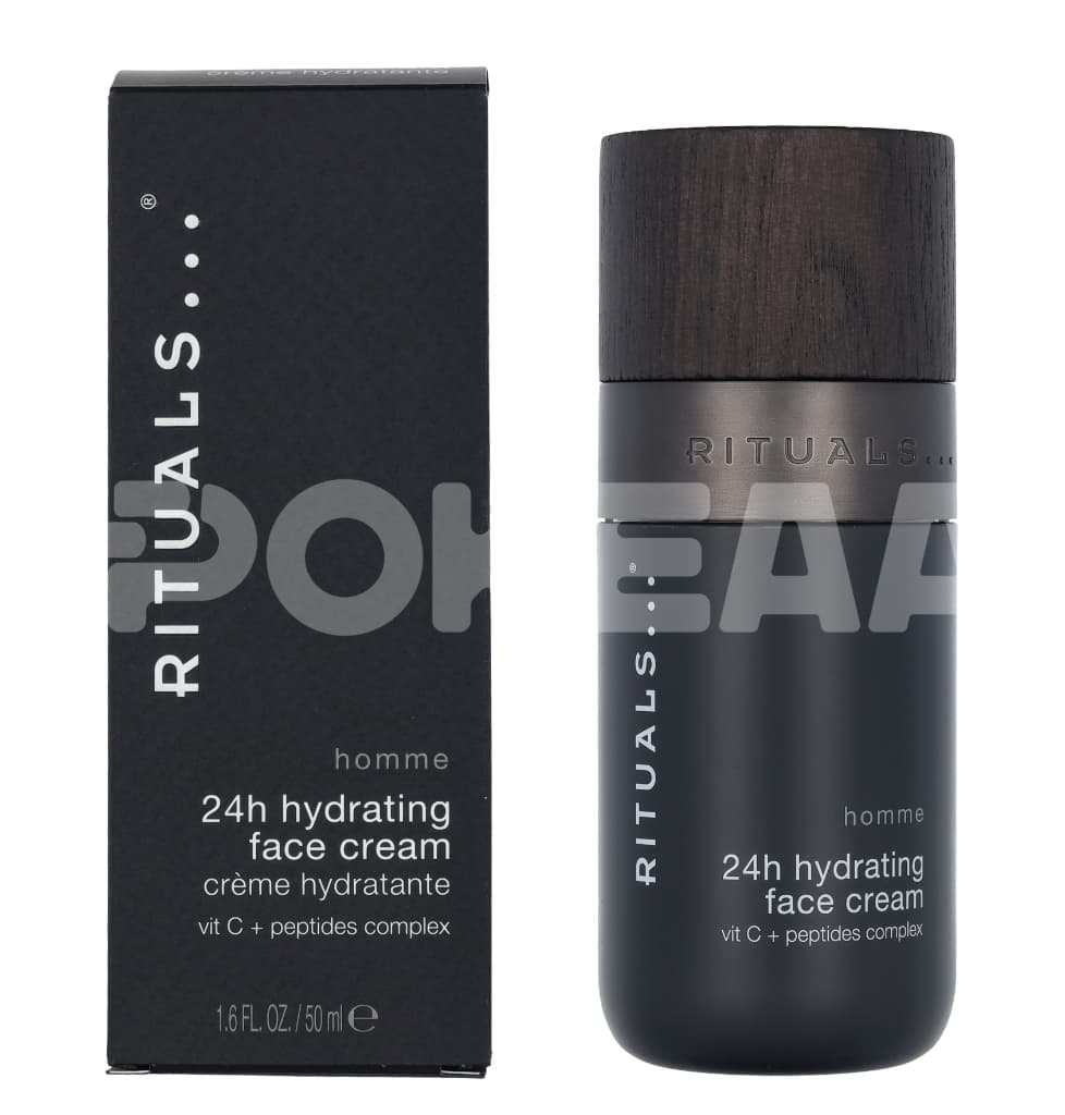 Rituals Homme 24H Hydrating Face Cream 50ml - Vit C + Peptides Complex 1