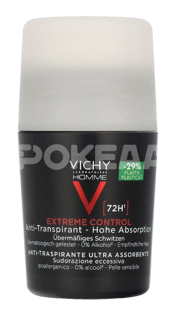 Vichy Homme Roll On Deodorant Sensitive Skin 72H – 50 ml 1