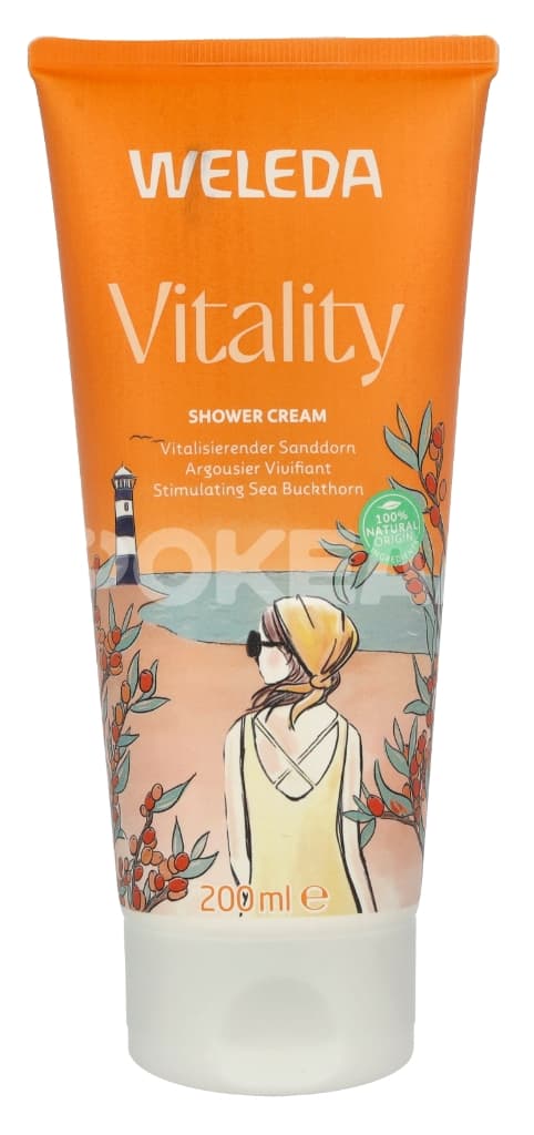 Weleda Vitality Creamy Body Wash 200ml - Sanddorn, Stimulating And Enlivening 1