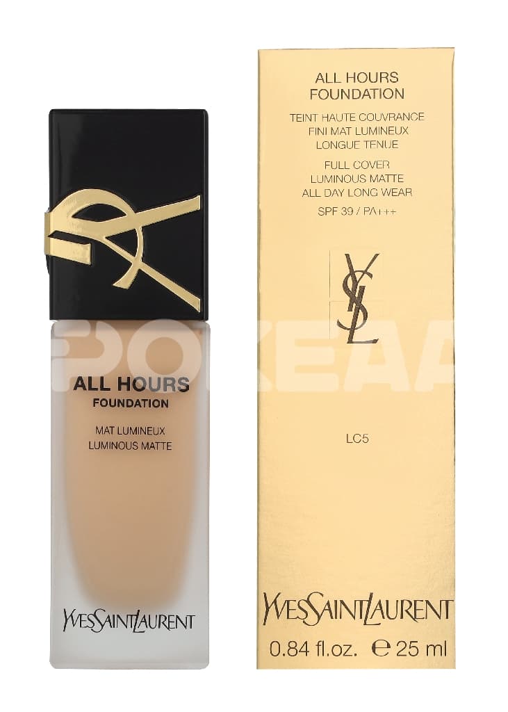 YSL All Hours Luminous Matte Foundation 25ml - LC5 1