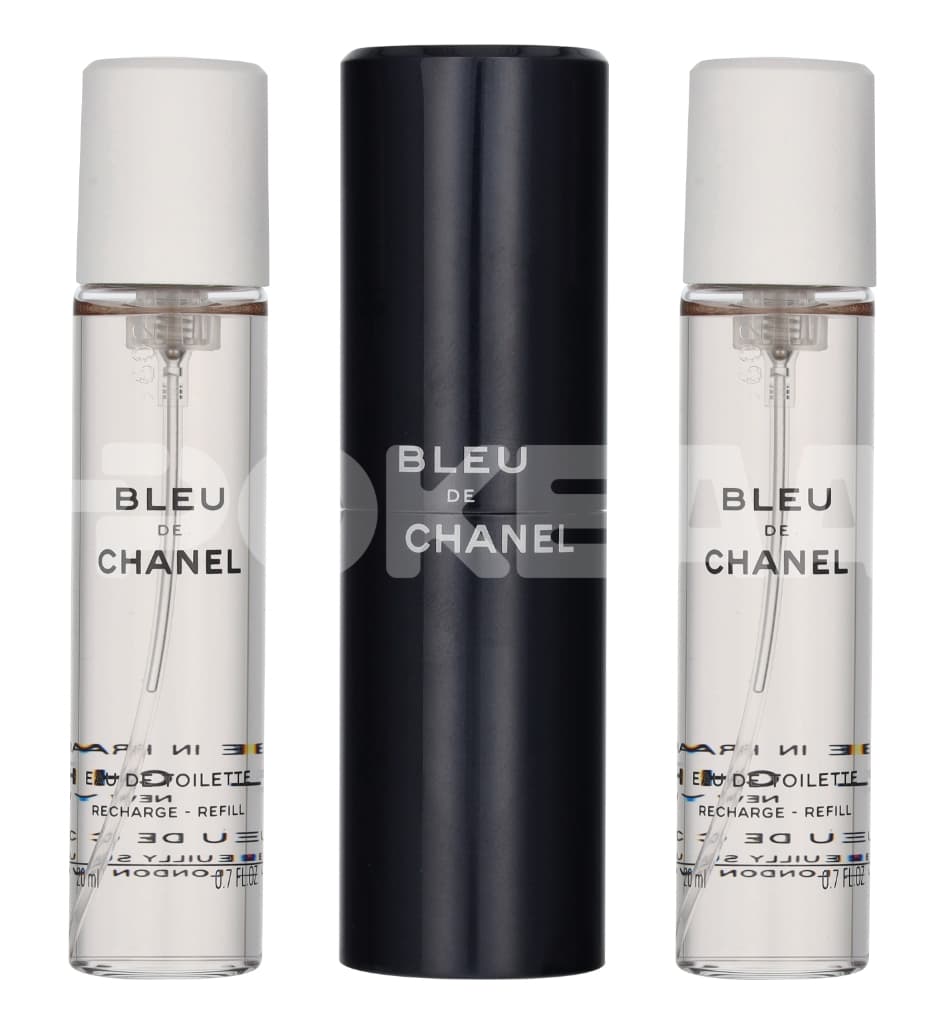 Chanel Bleu De Chanel Pour Homme Giftset 60ml - Edt Spray 20ml/2x Edt Spray Refill 20ml - Travel Sprays 2