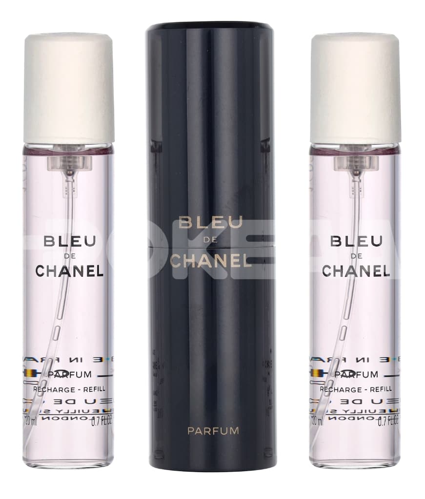 Chanel Bleu De Chanel Pour Homme Giftset 60ml - 3x Parfum Spray 20ml - Twist and Spray - Travel Sprays 2