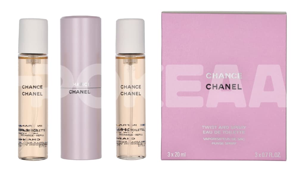 Chanel Chance Twist And Spray 60ml - edt spray20 + 2x edt spray refill20 1