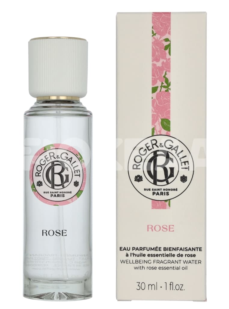 Roger & Gallet Rose Wellbeing Fragrant Water 30ml - Natural Spray 1