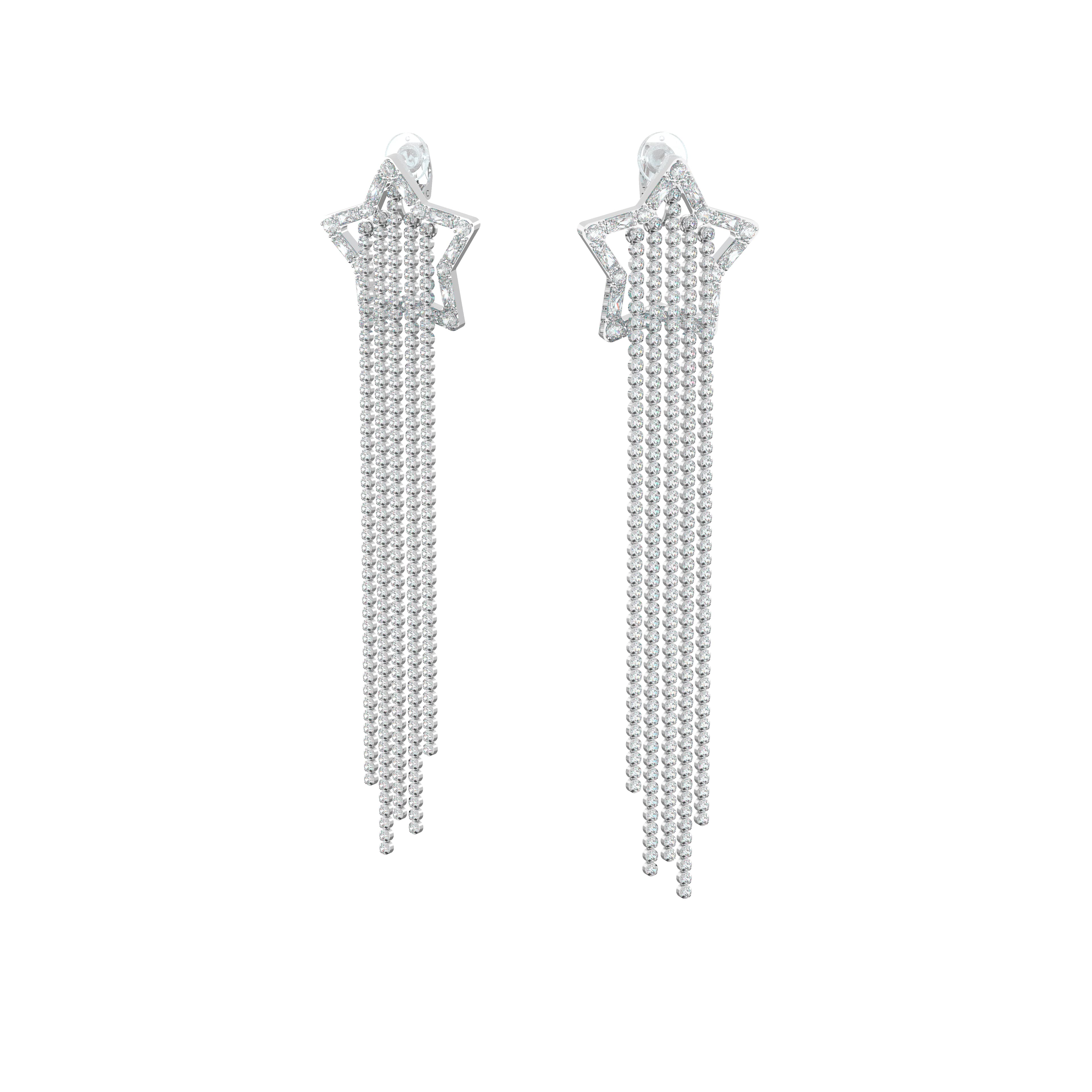 Swarovski - Boucles d'oreilles Stella blanc 1