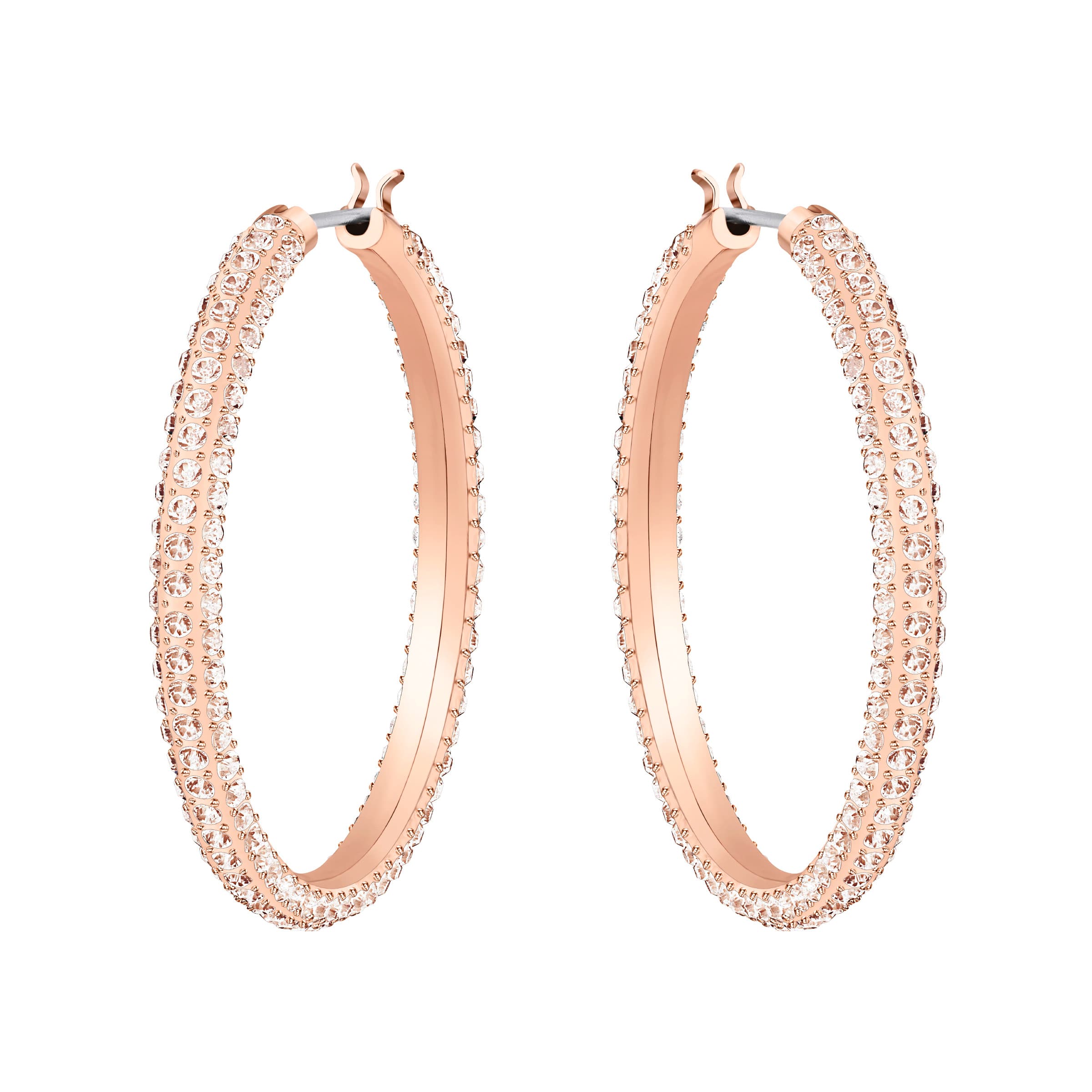 Swarovski - Créoles Dextera - plaqué or rose 1