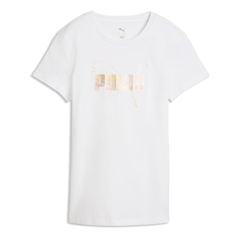 T-Shirt Blanc Femme Puma Metalli 1