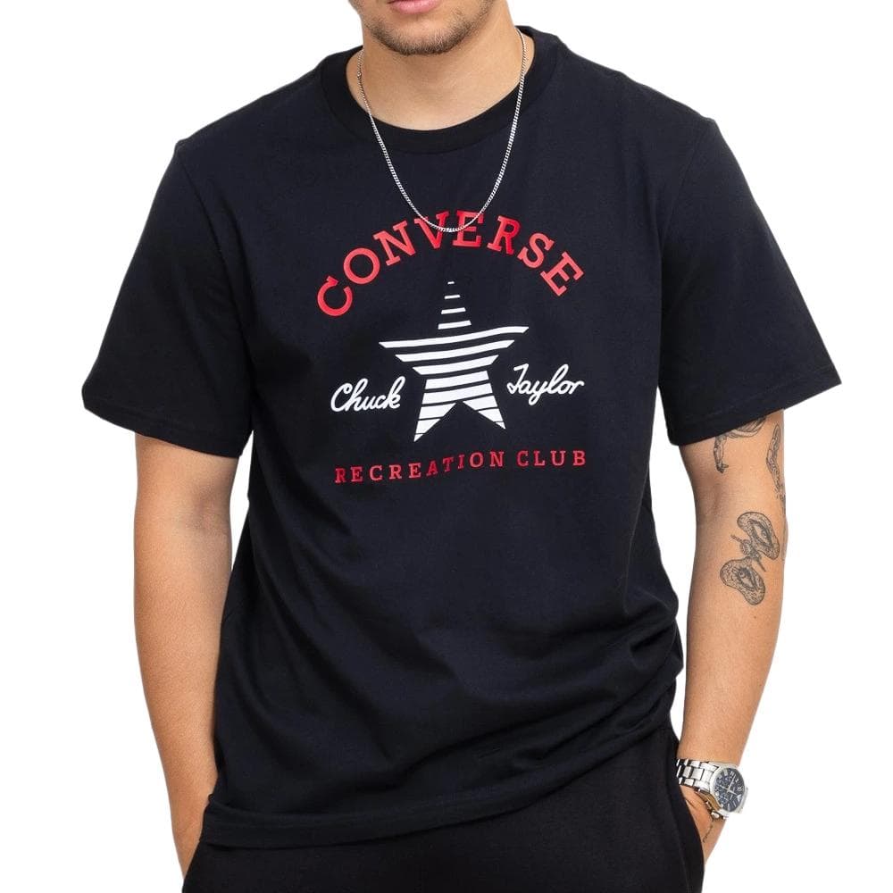 T-shirt Noir Homme Converse Graphic 10025912 1