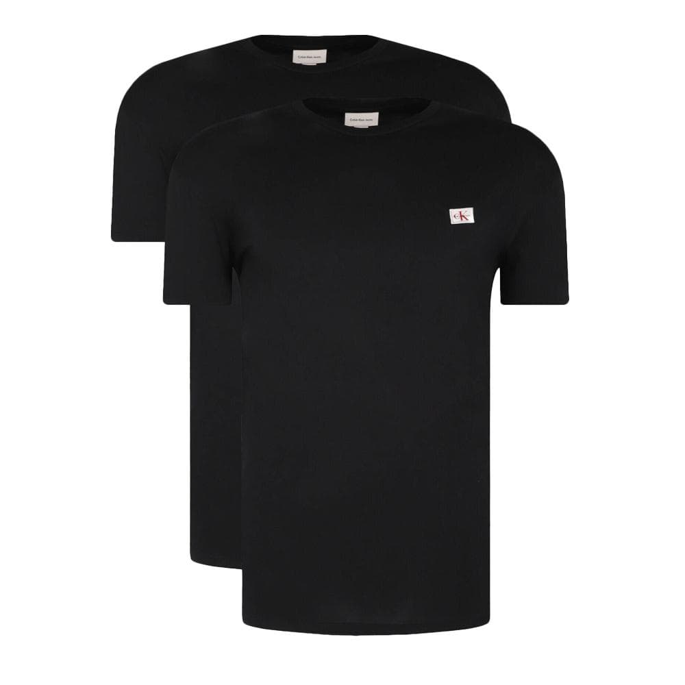 Lot de 2 T-shirts Noirs Homme Calvin Klein Jeans Ss Badge 1