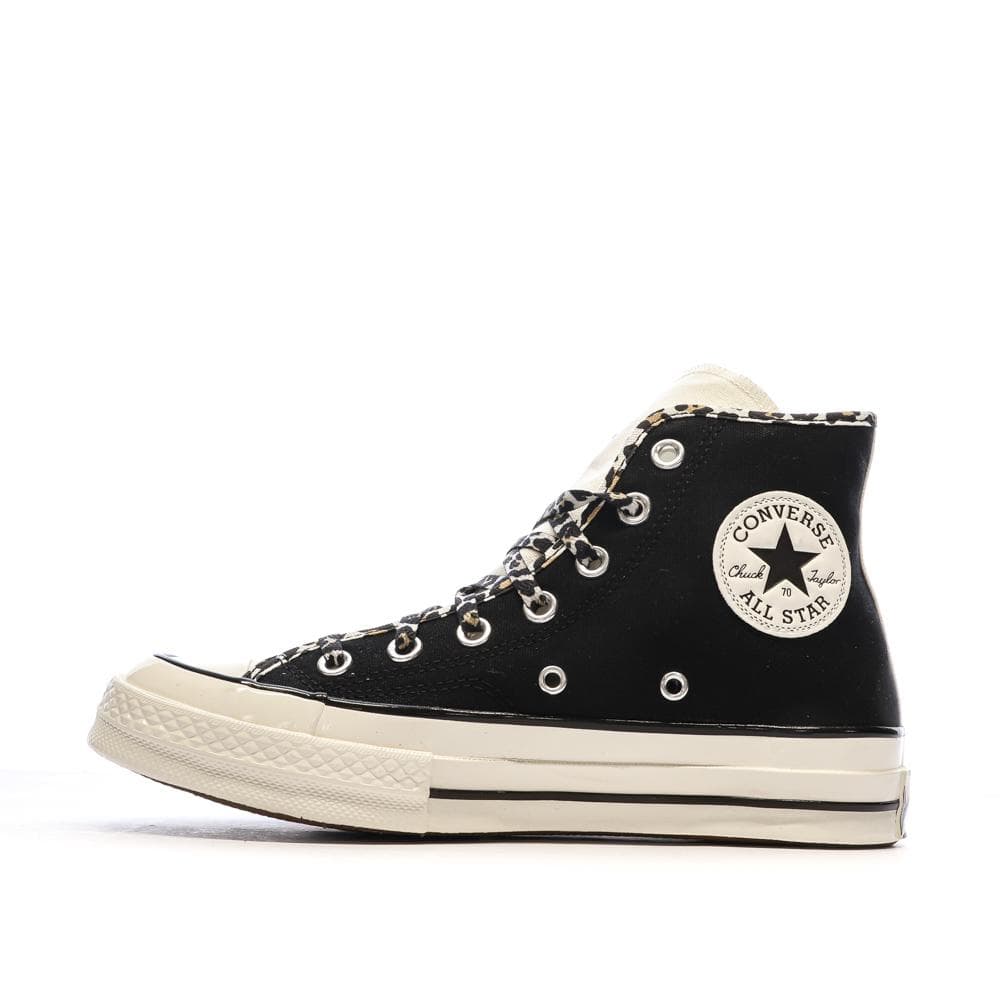Baskets Noires Léopard Femme Converse Chuck 70 1