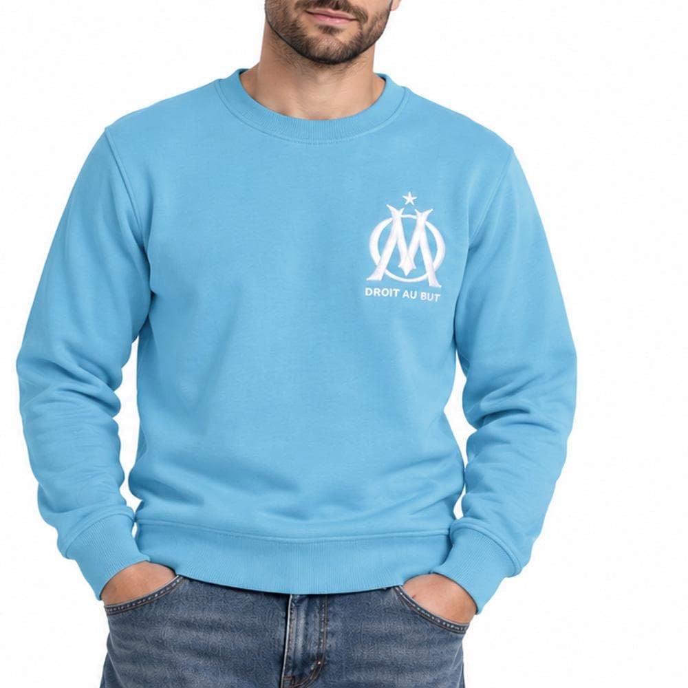 Sweat Bleu Ciel Homme Olympique de Marseille 1