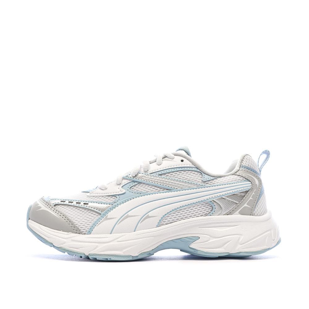 Baskets Blanches/Bleu Clair Garçon Puma Morphic 1