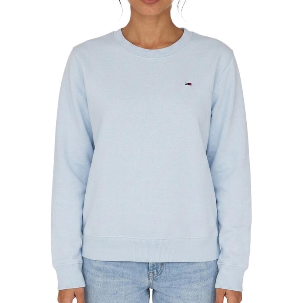 Sweat Bleu Clair Femme Tommy Hilfiger Flag Crew1 1