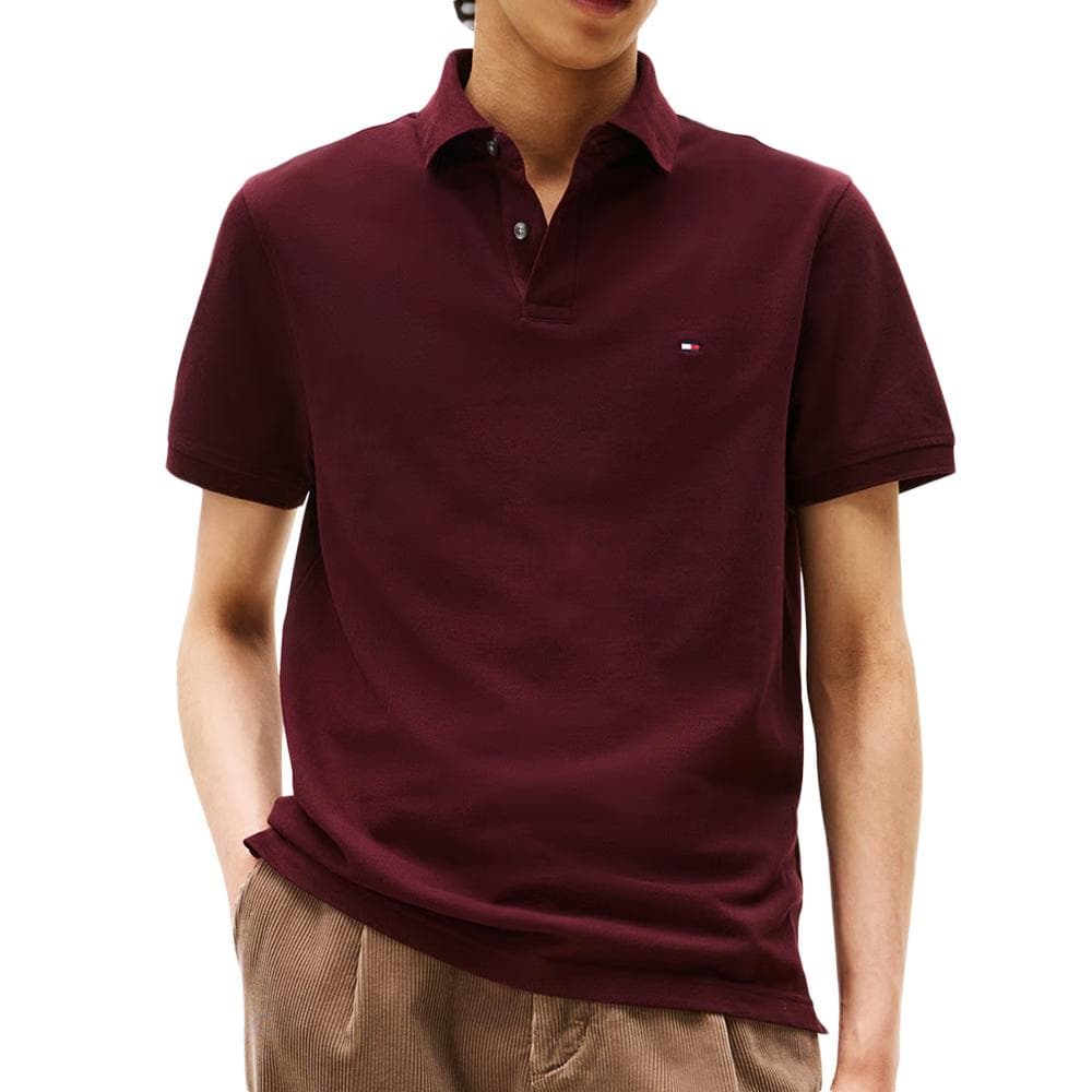 Polo Bordeaux Homme Tommy Hilfiger Regular 1