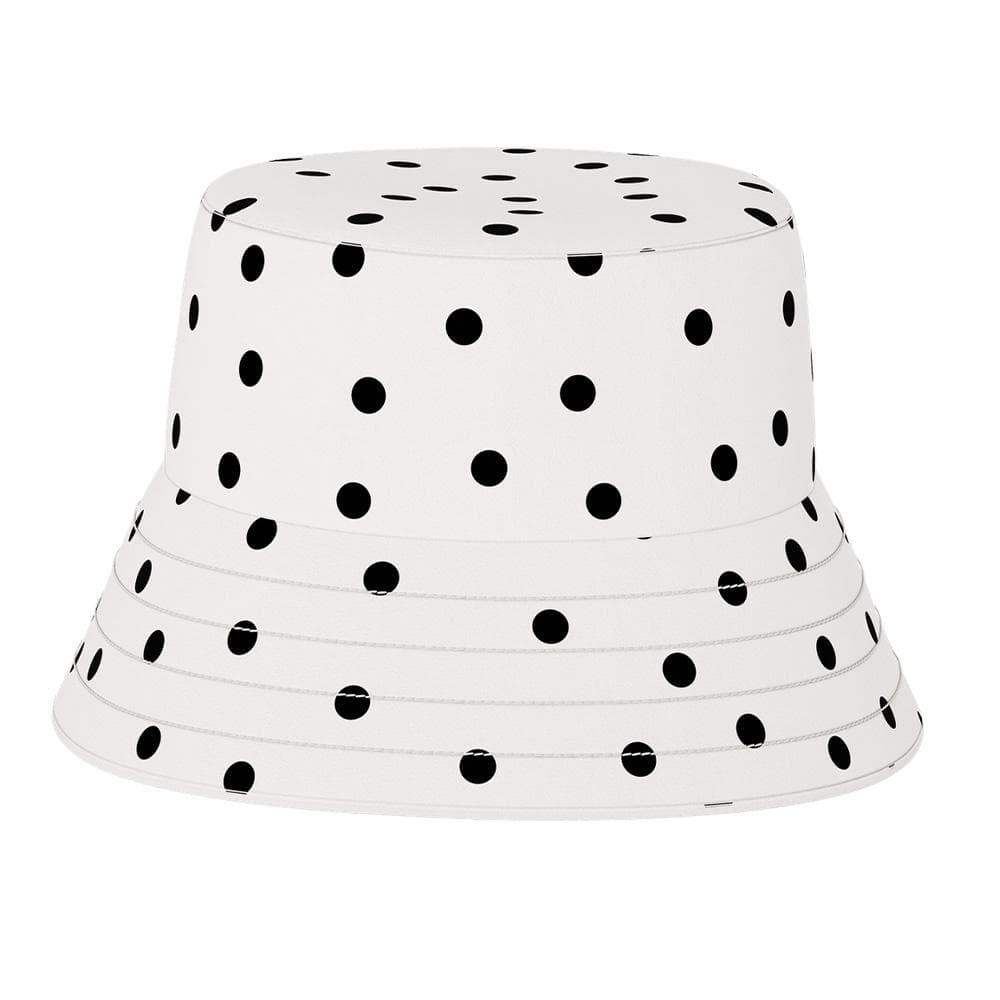 Bob Réversible Blanc/Noir à Pois Femme Pieces Mira 1