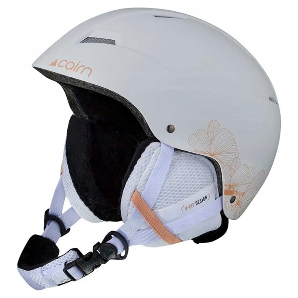 Casque de Ski Blanc Femme Cairn Flow Mat 1
