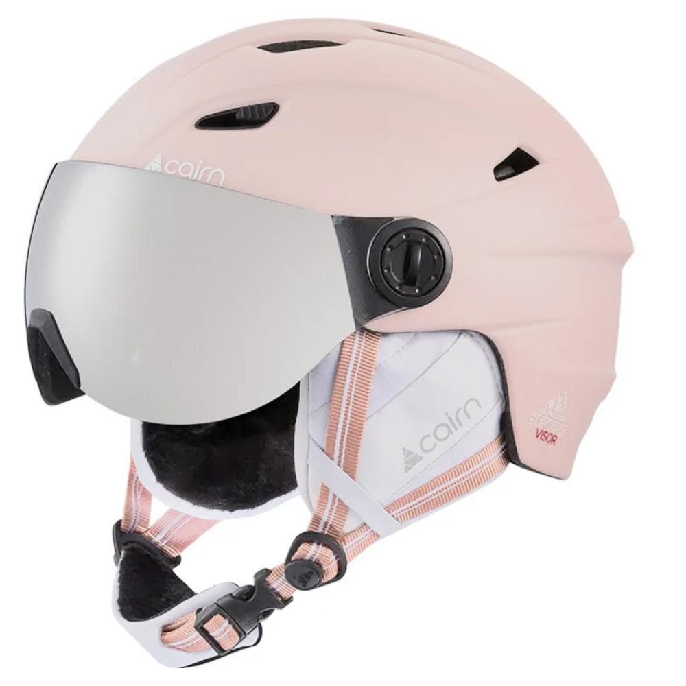 Casque de Ski Rose Femme Cairn Electron Visor 1