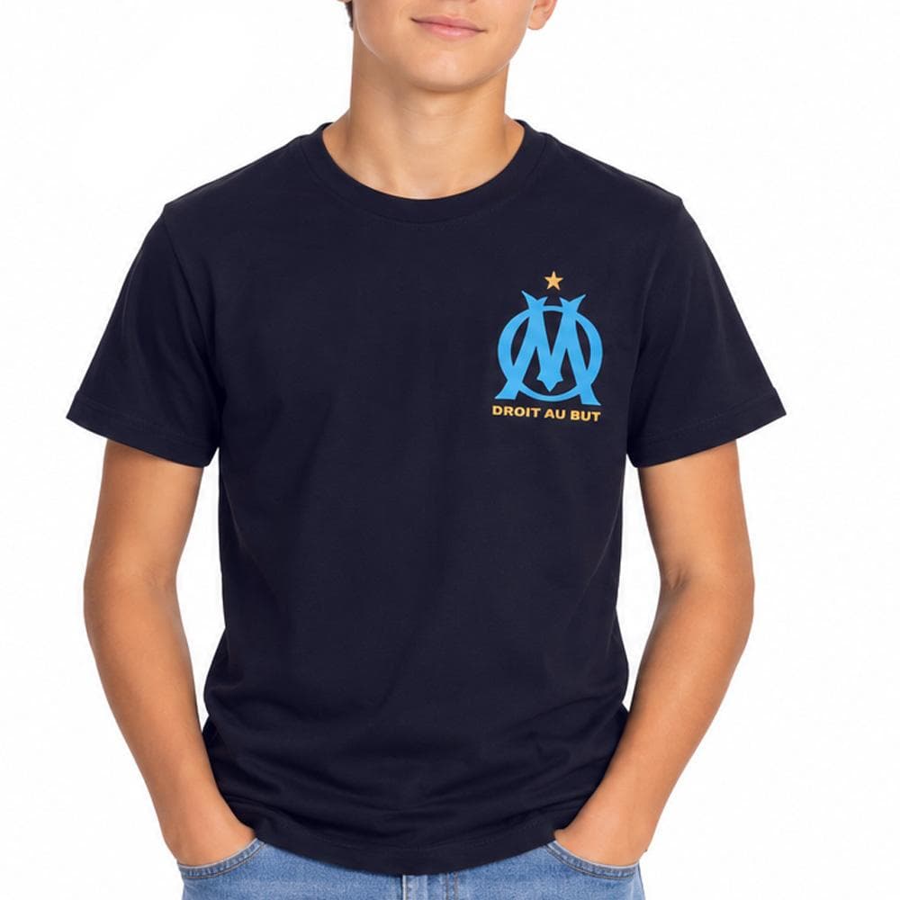 T-shirt Marine/Bleu Garçon Olympique de Marseille 1