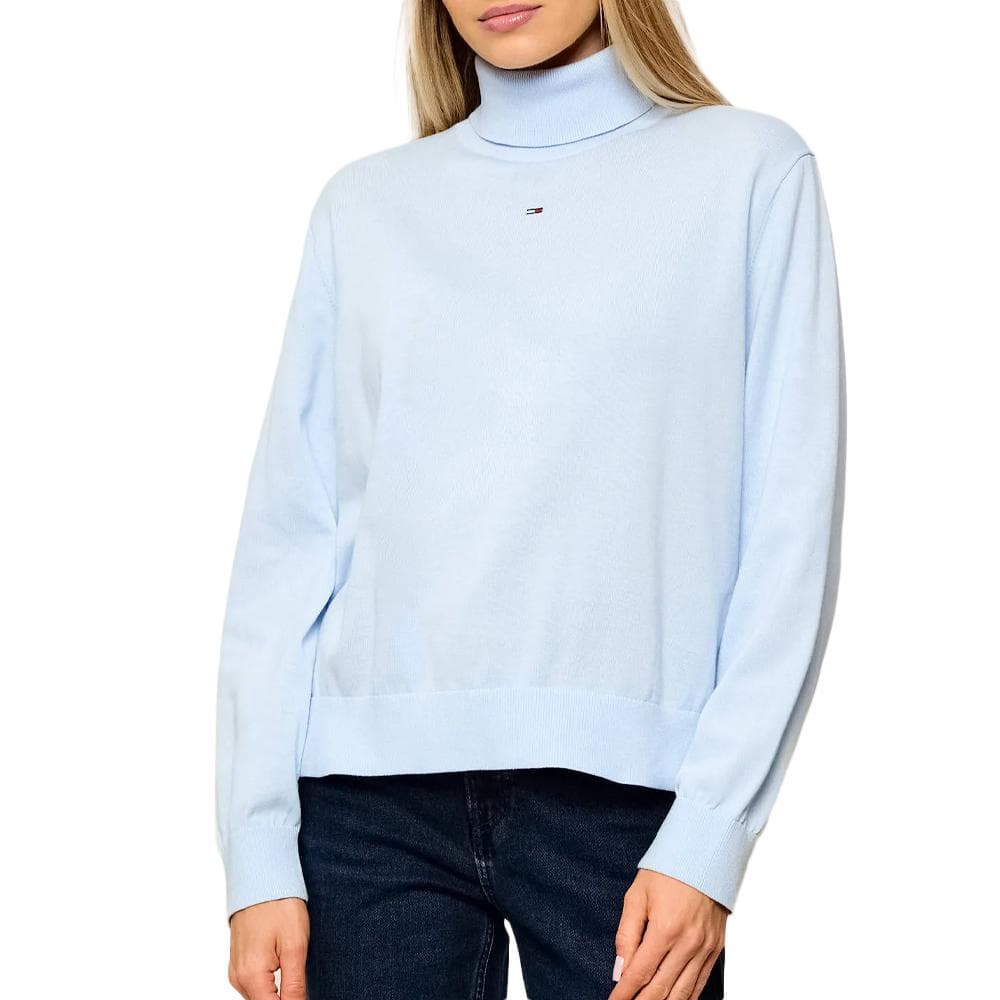 Pull Bleu Clair Femme Tommy Hilfiger Essential 1