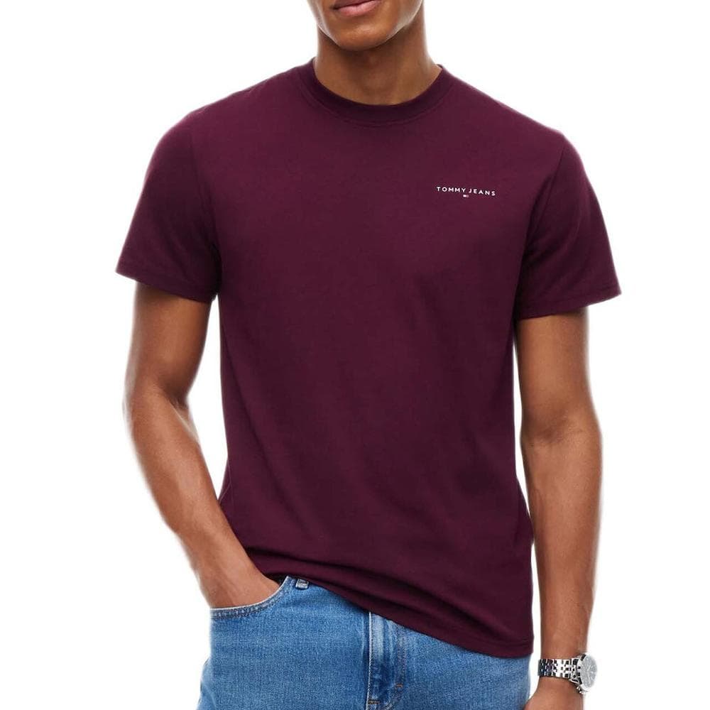 T-shirt Bordeaux Homme Tommy Hilfiger Tjm Slim Linear 1