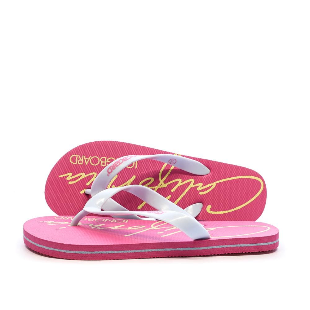 Tongs Rose Fluo Femme Longboard Lilas 1