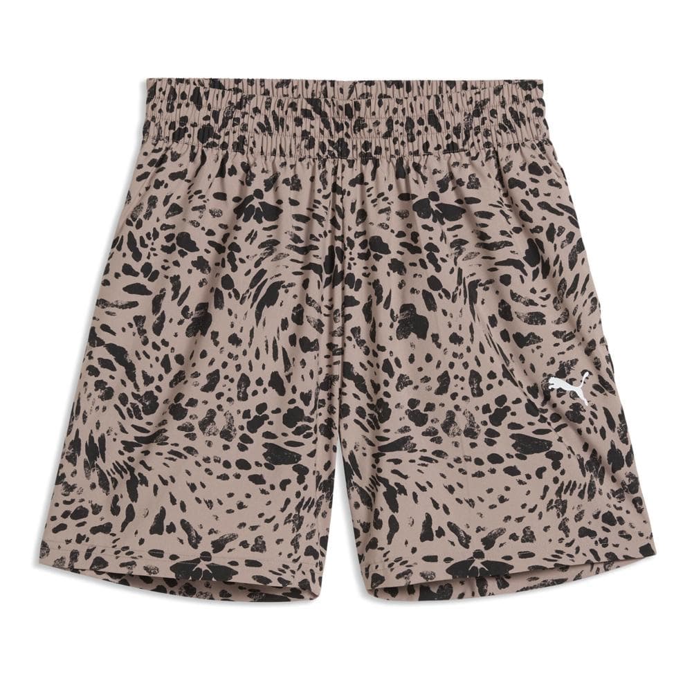 Short Beige/Noir Fille Puma Ess Graphic 1