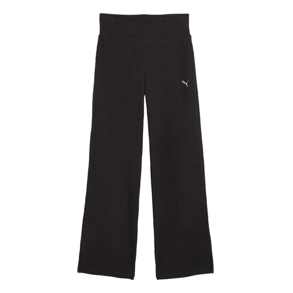 Pantalon Large Noir Femme Puma Elevated 1
