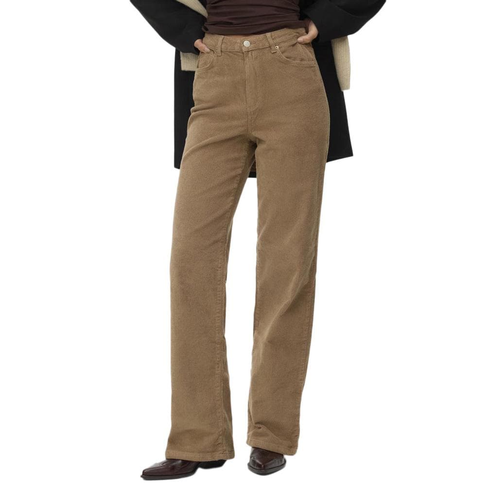 Pantalon Velours Beige Femme Vero Moda Tessa 1