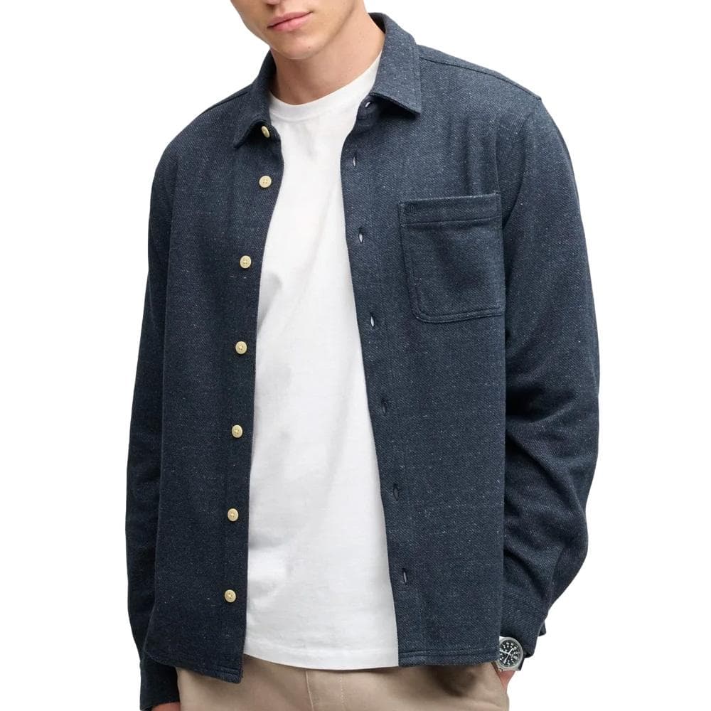 Surchemise Bleu Chiné Homme Superdry Twill 1
