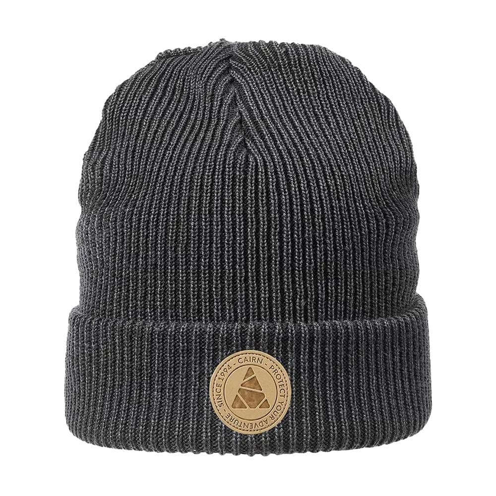 Bonnet en maille côtelée Noir Homme Cairn Eva Graphite 1