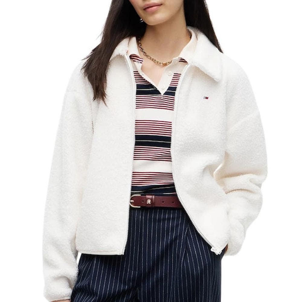 Veste Blanche Femme Tommy Hilfiger Flag 1