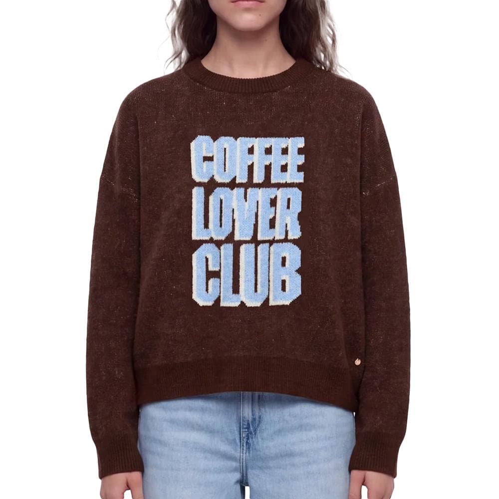 Pull Marron/Bleu Femme Teddy Smith Paina 1