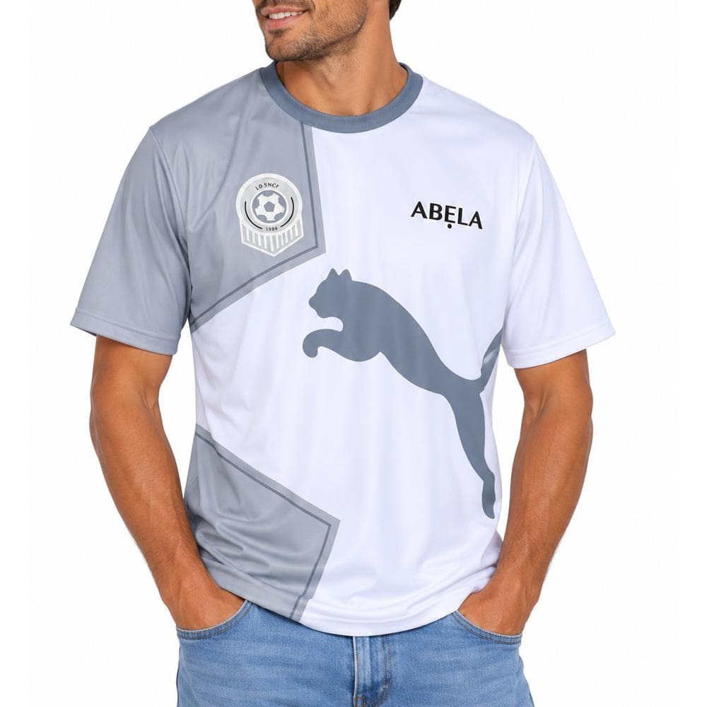 Maillot de Foot Blanc/Gris Homme Puma Marscup SNCF 1