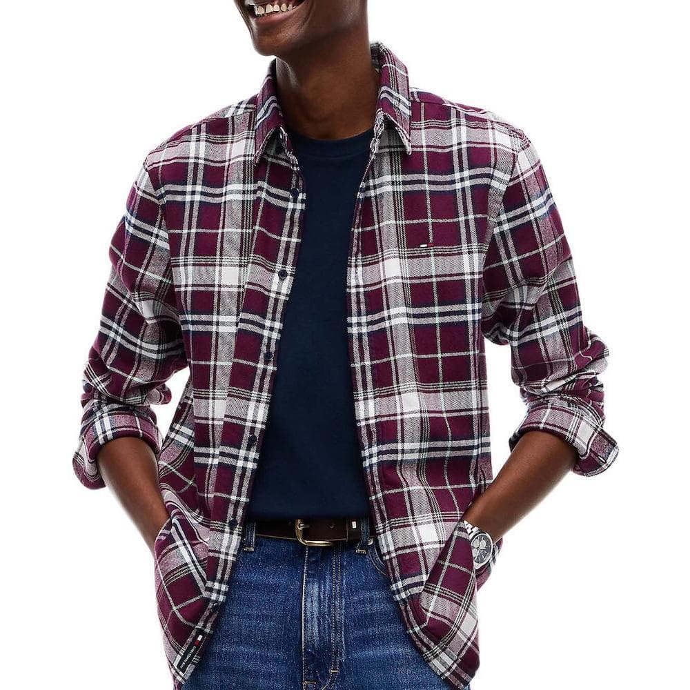Chemise Bordeaux Homme Tommy Hilfiger Flannel 1