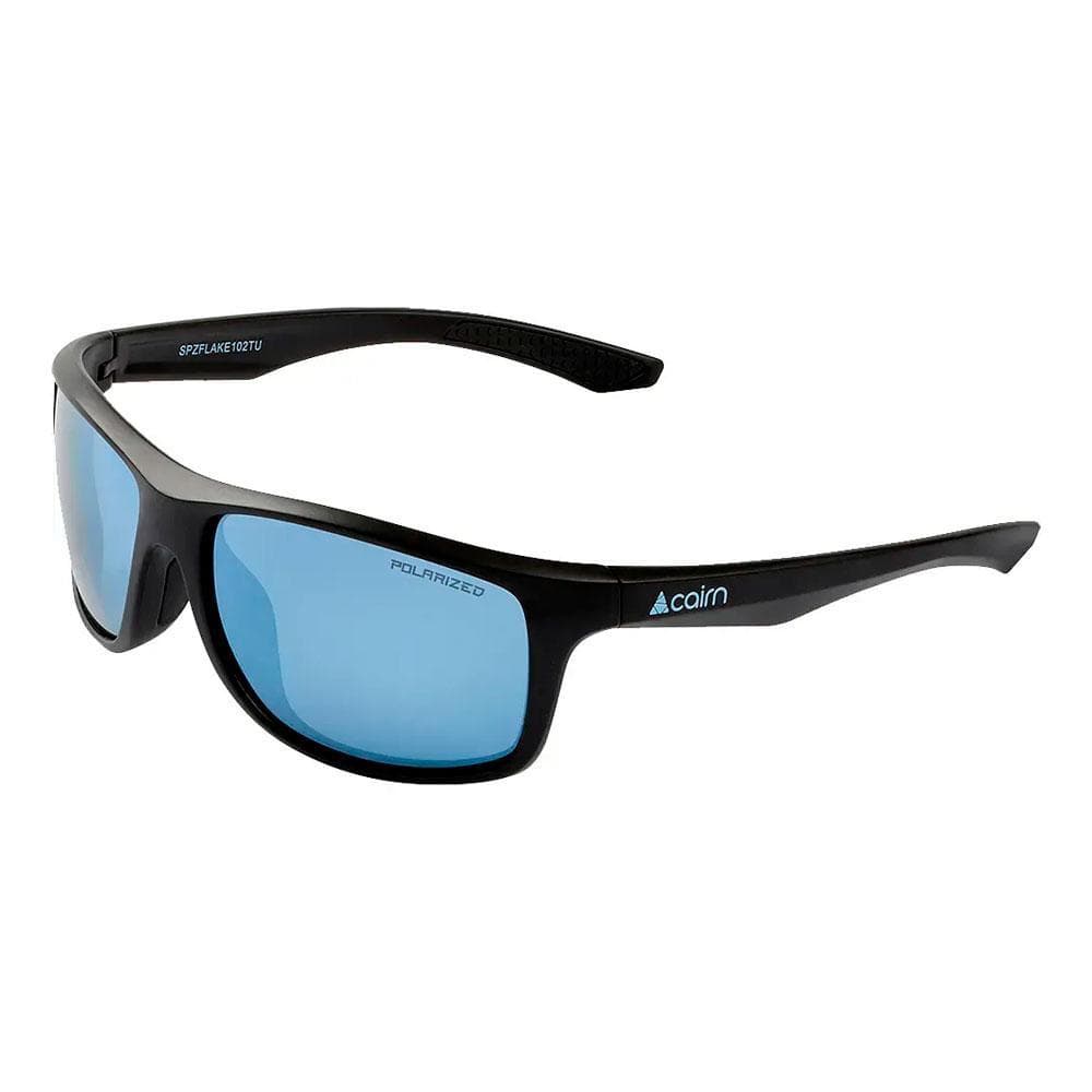 Lunettes de Soleil Noires/Bleues Mixte Cairn Flake Polarized 1