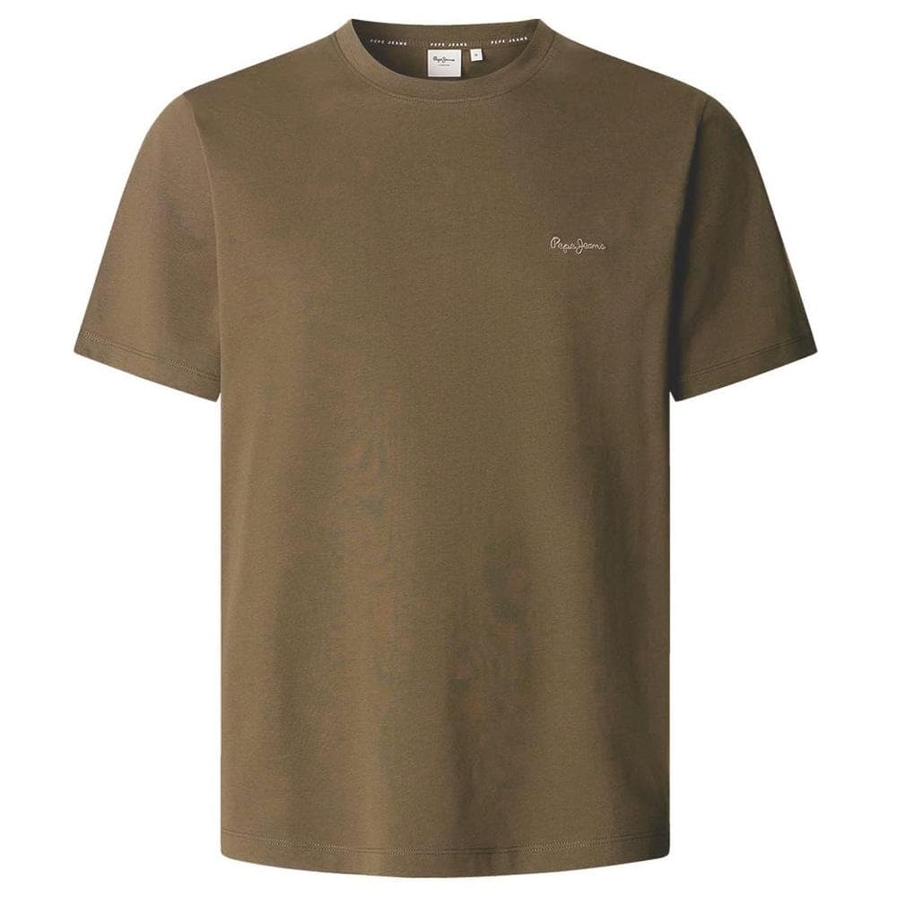 T-Shirt Marron Foncé Homme Pepe jeans Contrast Connor 1