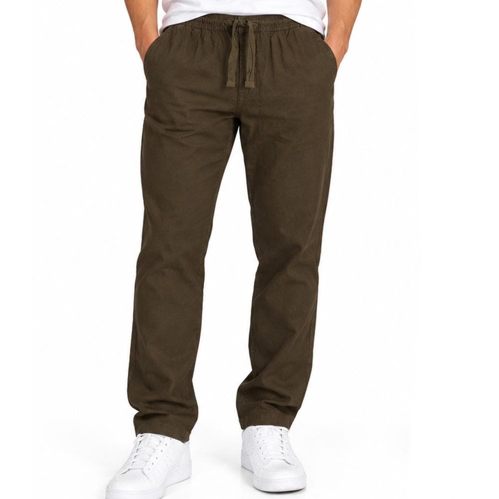Pantalon fluide Kaki Homme RMS26 Lin 1