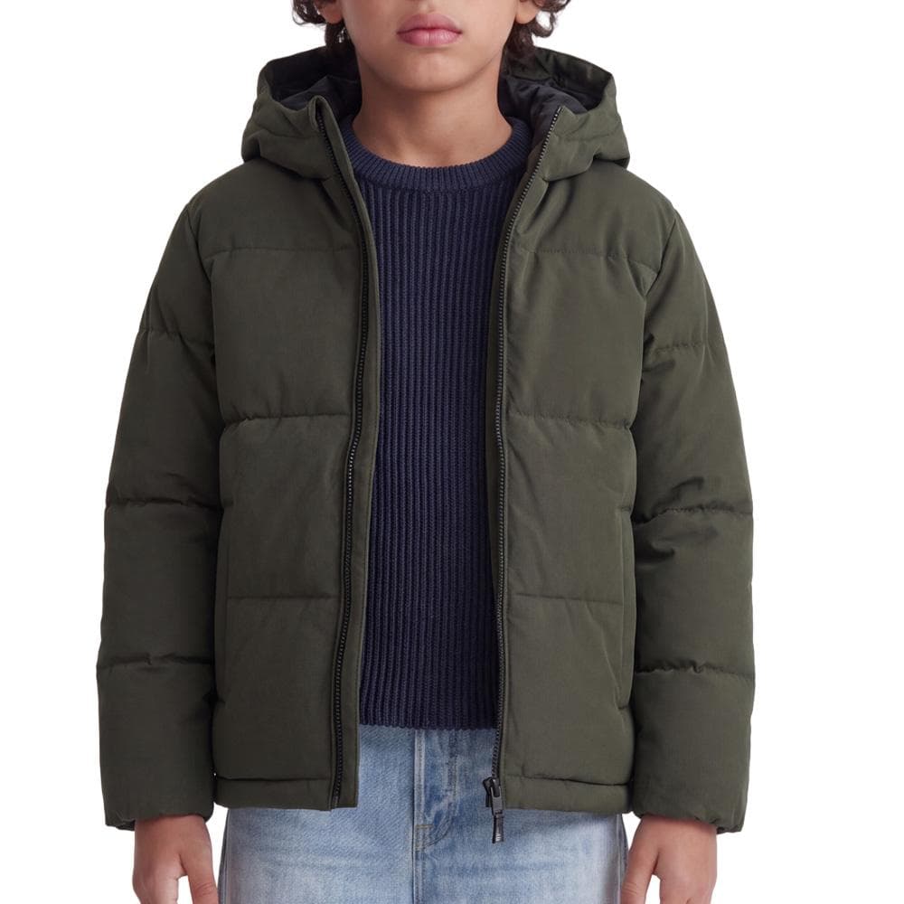 Doudoune à capuche junior kaki Jack & Jones Galaxy Puffer 1