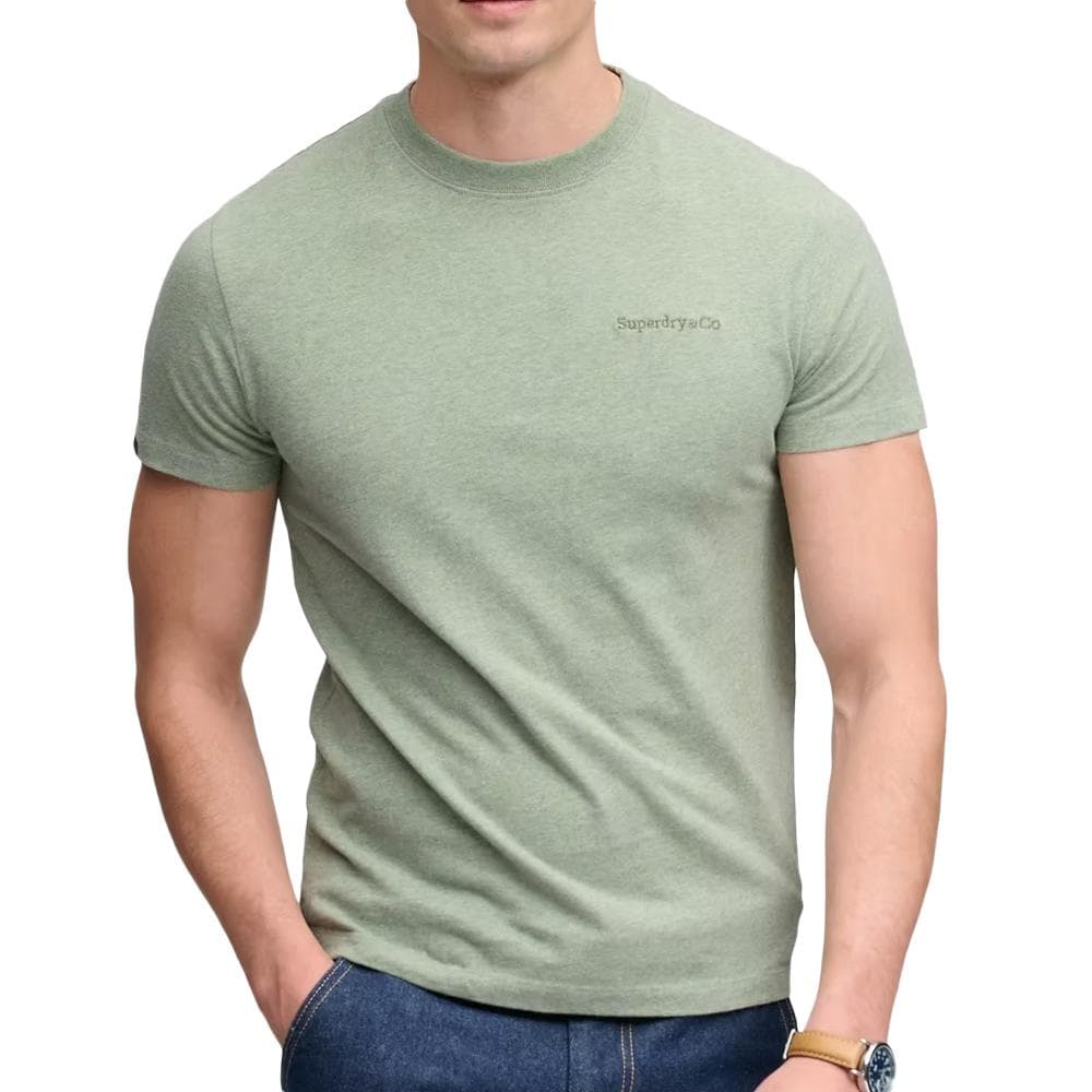 T-Shirt Vert Clair Homme Superdry Essential 1