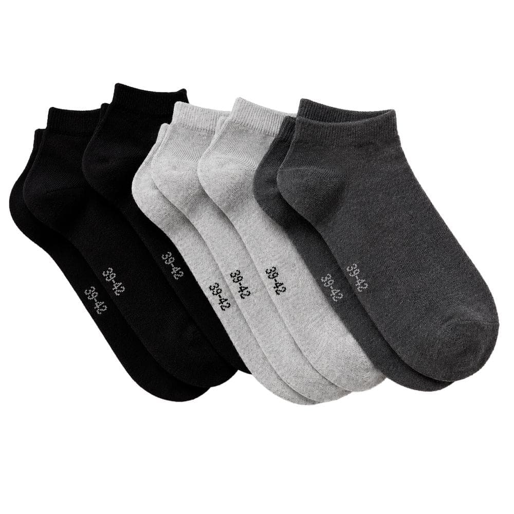 Lot de 5 paires de chaussettes Grises/Noires Mixte Espace des Marques 1