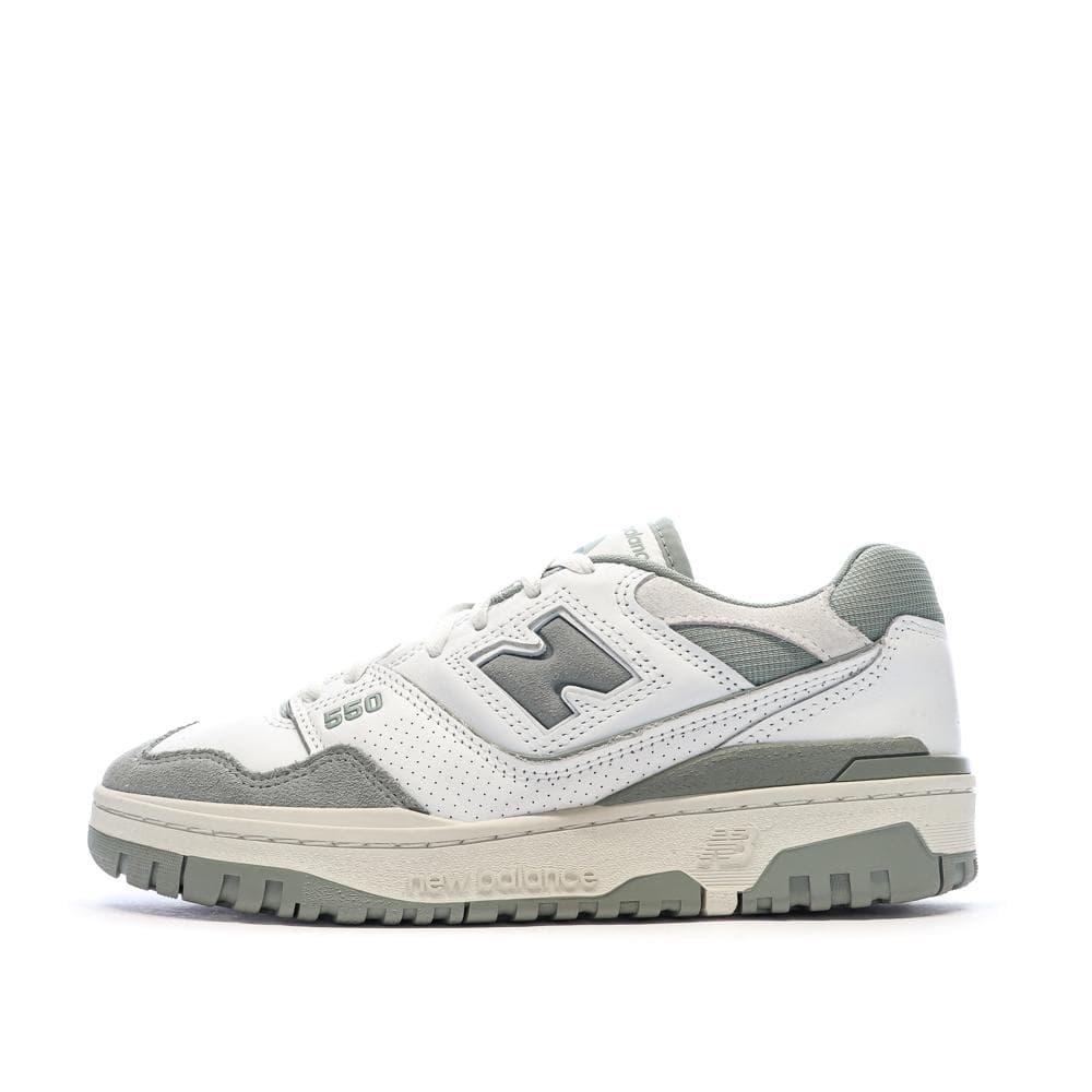 Baskets Blanches/Grises Femme New Balance Bb550 1