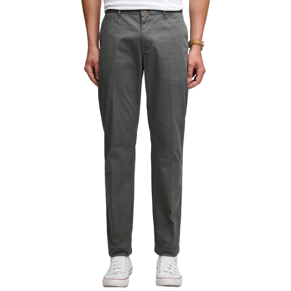 Pantalon chino gris Homme Superdry 1