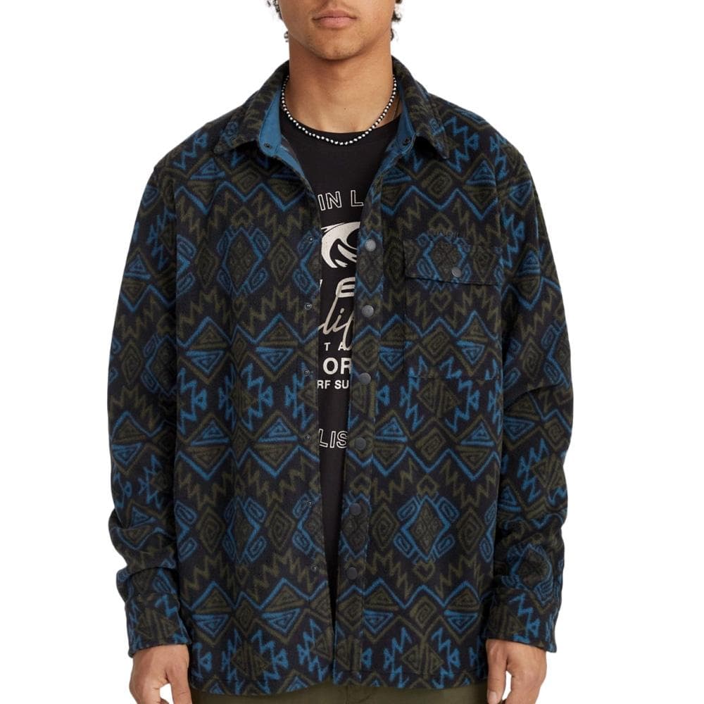 Surchemise Noire/Bleu À Motifs Homme O'Neill Superfleece 1