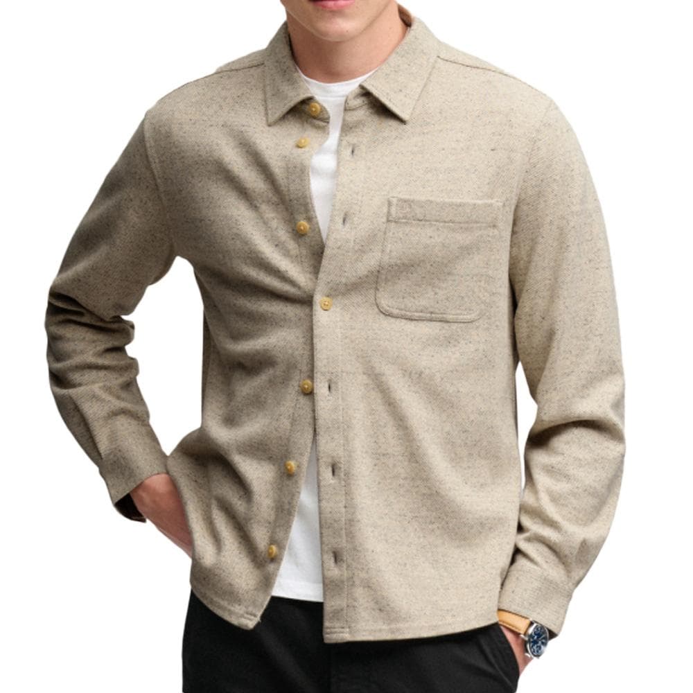 Surchemise Écru Homme Superdry Twill 1