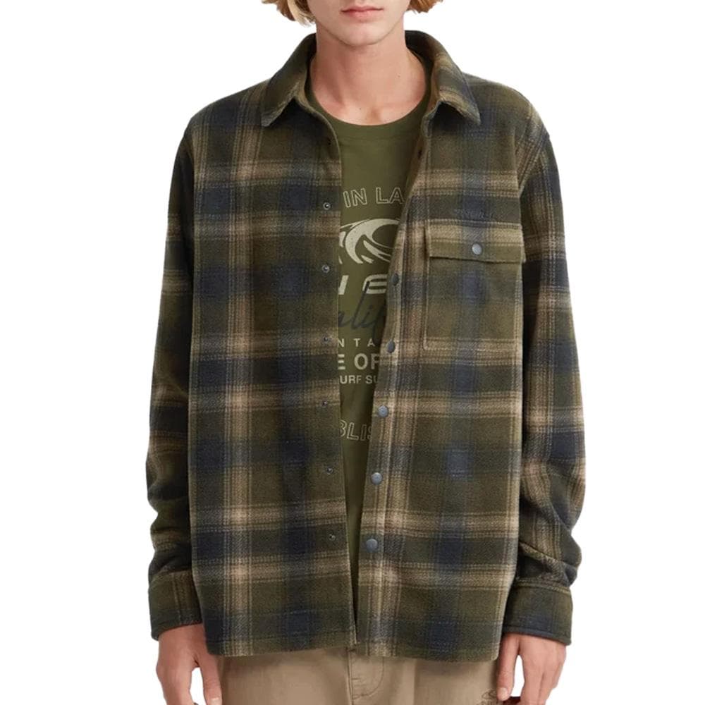 Surchemise Kaki/Verte À Motifs Homme O'Neill Superfleece 1