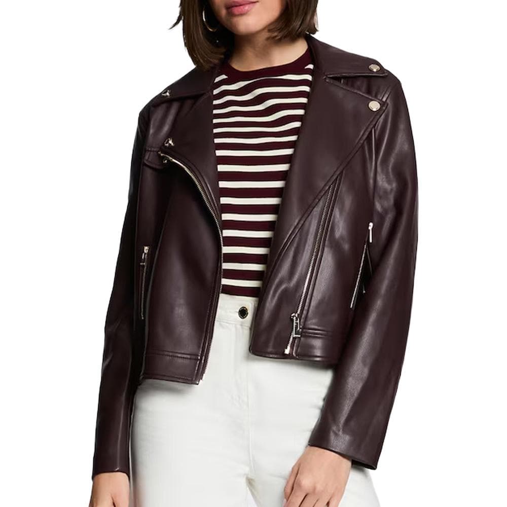 Veste Perfecto Bordeaux Femme Morgan GEFF 1