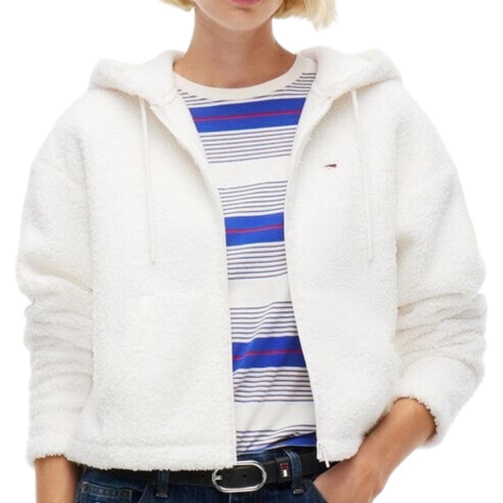 Veste Blanche Femme Tommy HilfigerTeddy Hooded 1