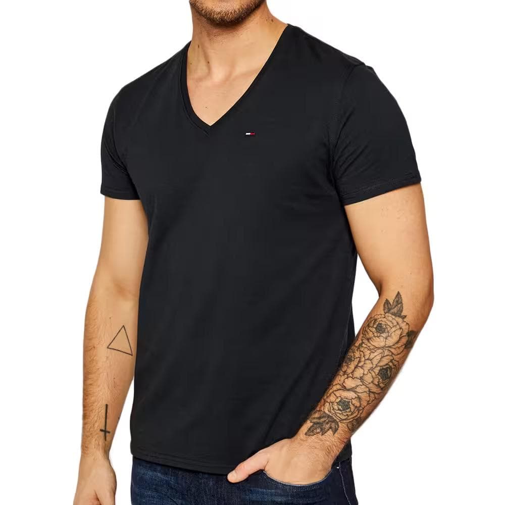 T-shirt Noir Homme Tommy Jeans Original V 1